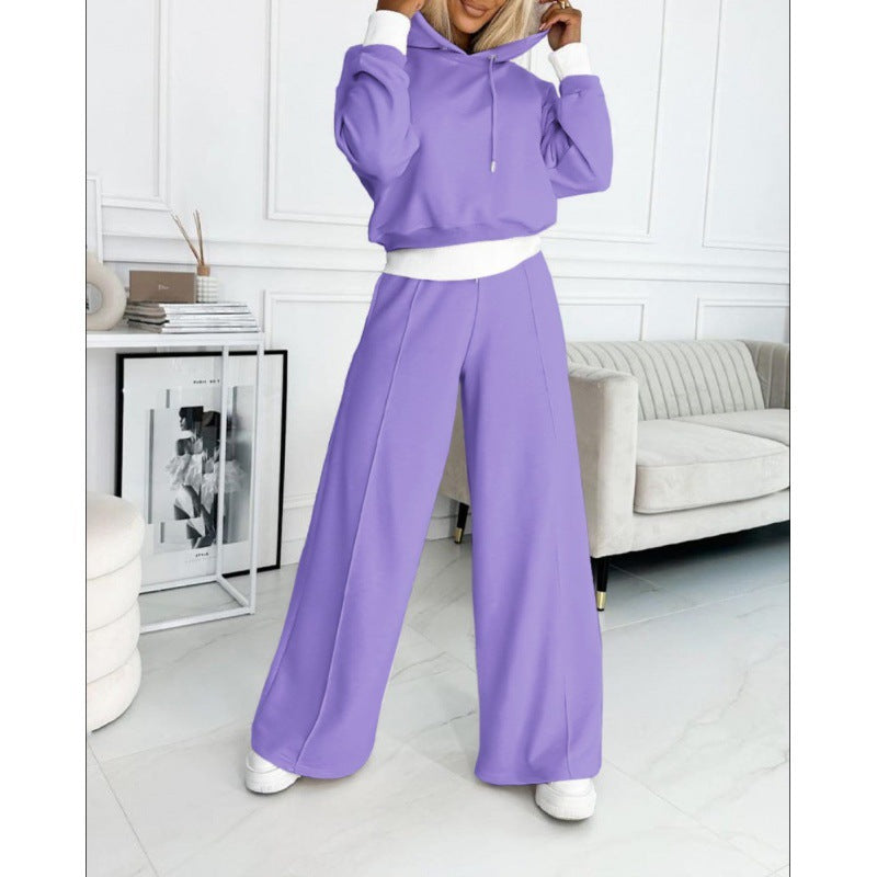 Damen Sportliches Lounge-Set mit weitem Schnitt und Kapuze Heidi-Mode
