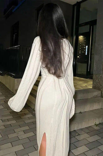 Heidi-Mode | Rundhals Hohstrick Pulloverkleid