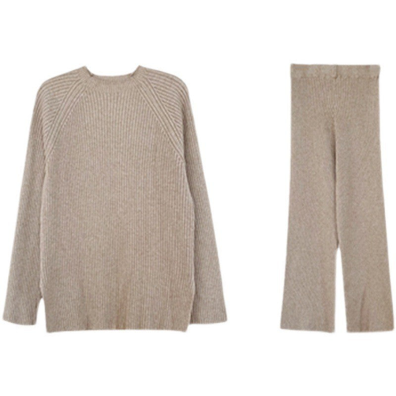 Damen Strickensemble mit weitem Schnitt und elegantem Design Heidi-Mode