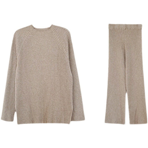 Damen Strickensemble mit weitem Schnitt und elegantem Design Heidi-Mode