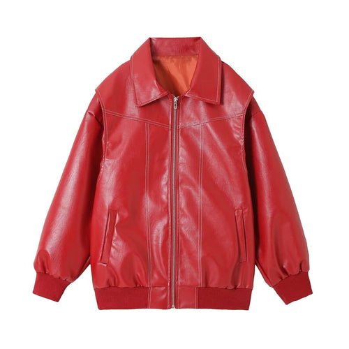 Heidi-Mode | Oversized Lederjacke