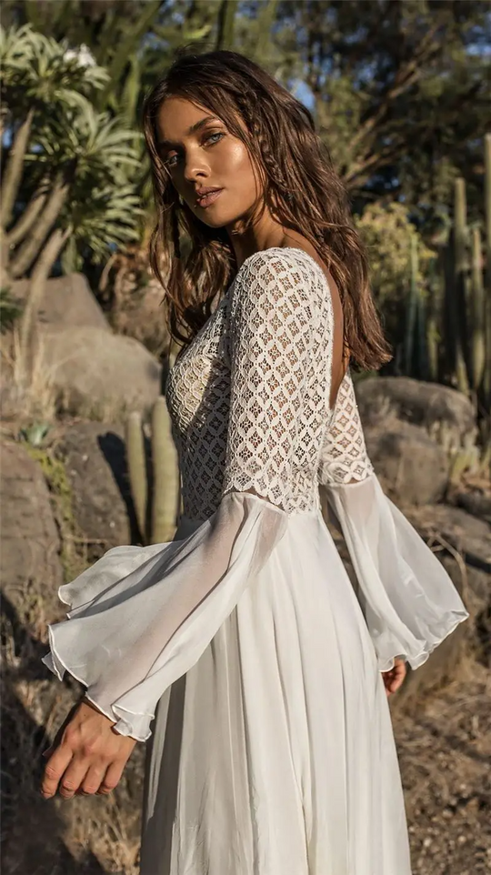 Heidi-Mode | Weißes Kleid Im Boho-Stil