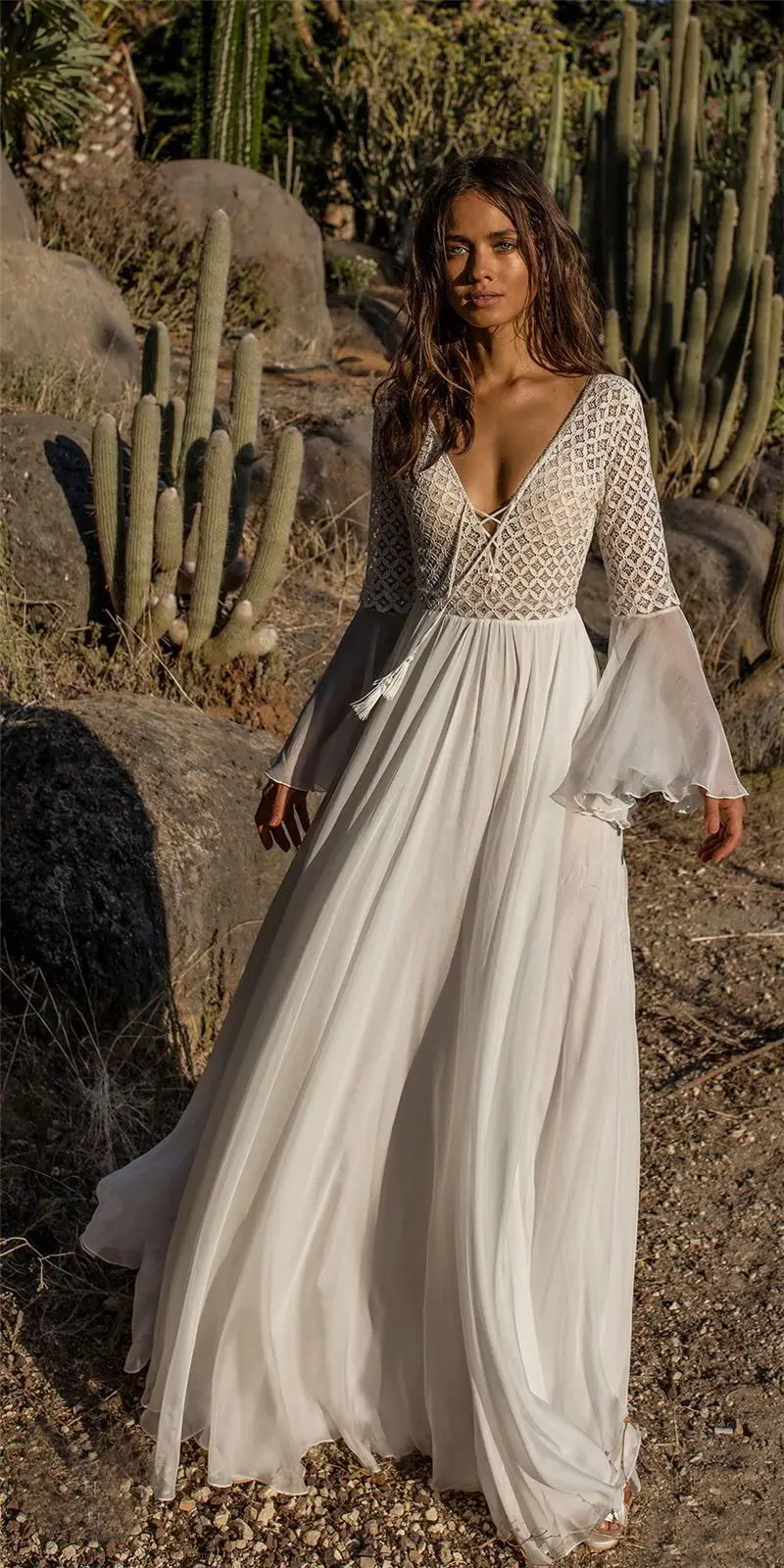 Heidi-Mode | Weißes Kleid Im Boho-Stil