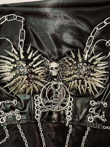 Heidi-Mode | Skull Zum Oberteil Jahrgang Zum Oberteil Y2K Kleidung Y2K Crop Zum Oberteil Goth Kleidung Y2K Zum Oberteil Y2K Mode Goth Tank Zum Oberteil Punk Tank Zum Oberteil Nieten Zum Oberteil