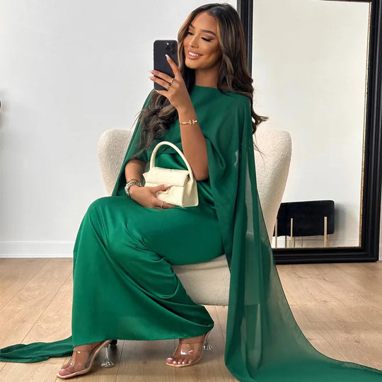 Lange Damenkleider aus Satin