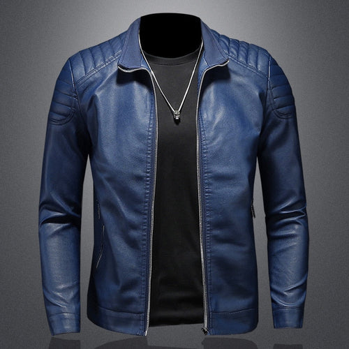 Heidi-Mode – Premium PU-Jacke im Bikerstil für Herren