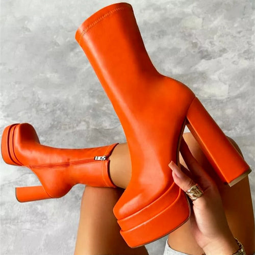 Heidi-Mode | Orthopädischer Stiefel mit Dickem Sohlen