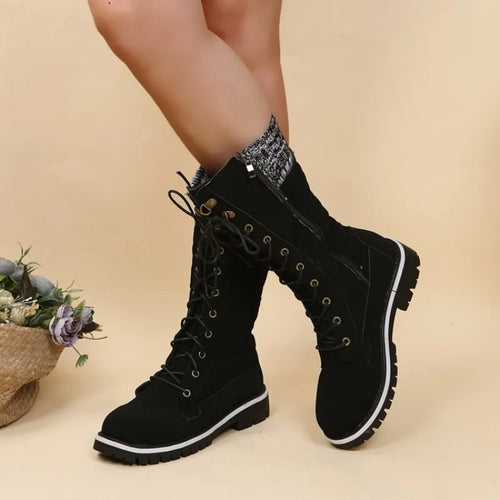 Pelz-Thermostiefel für Frauen