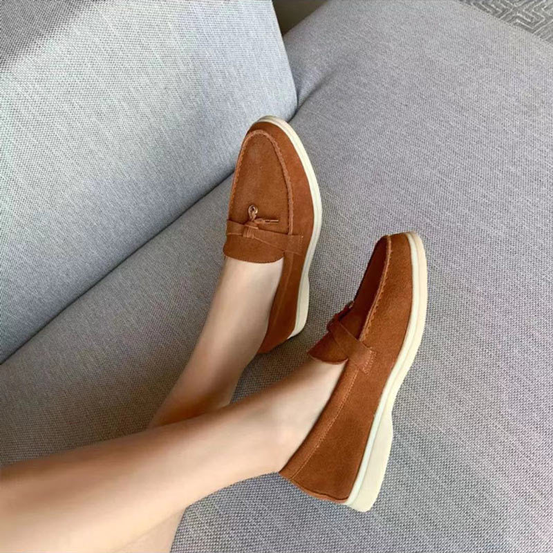 Heidi-Mode Loafers Damen-Loafer mit Schloss-Detail