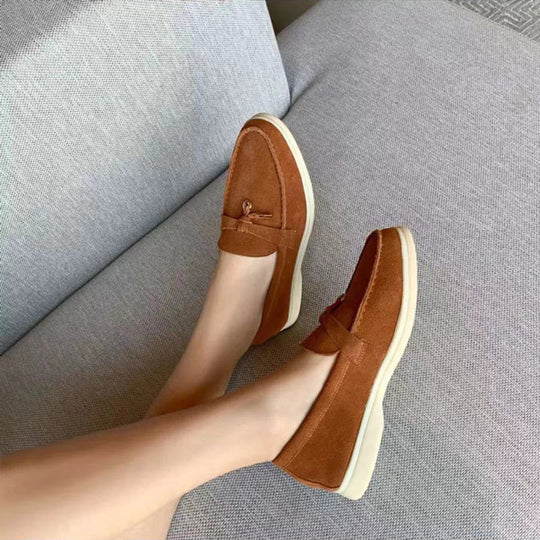 Heidi-Mode Loafers Damen-Loafer mit Schloss-Detail