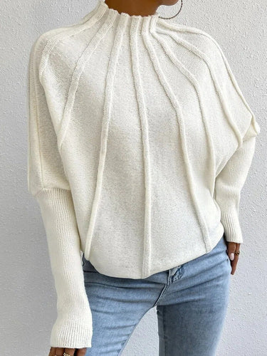 Heidi-Mode | Elegante Gebreide Trui Met Vleermuismouwen Voor Dames
