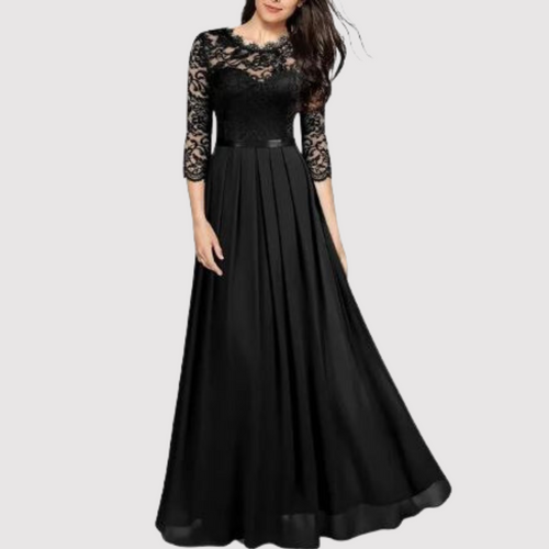 Sexy Spitzen Chiffon Kleid