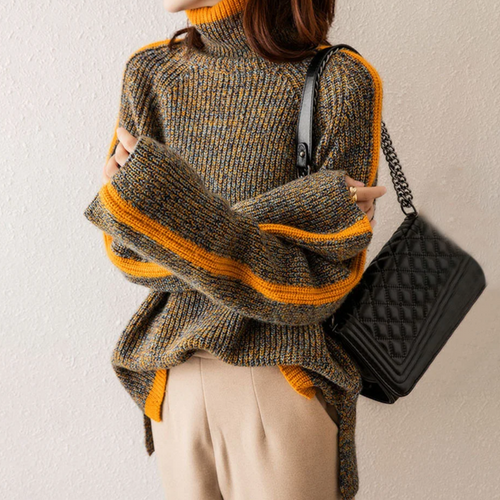 Heidi | Gestrickter Rollkragenpullover