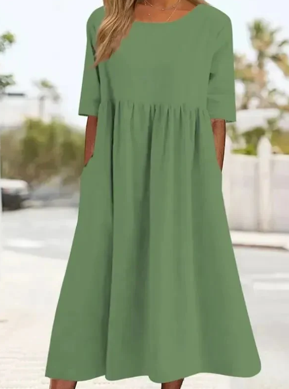 Lässiges lockeres Sommerkleid