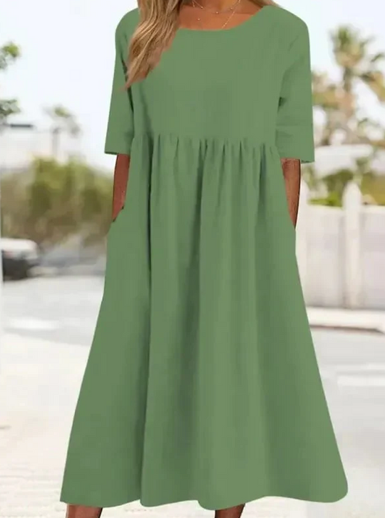 Lässiges lockeres Sommerkleid