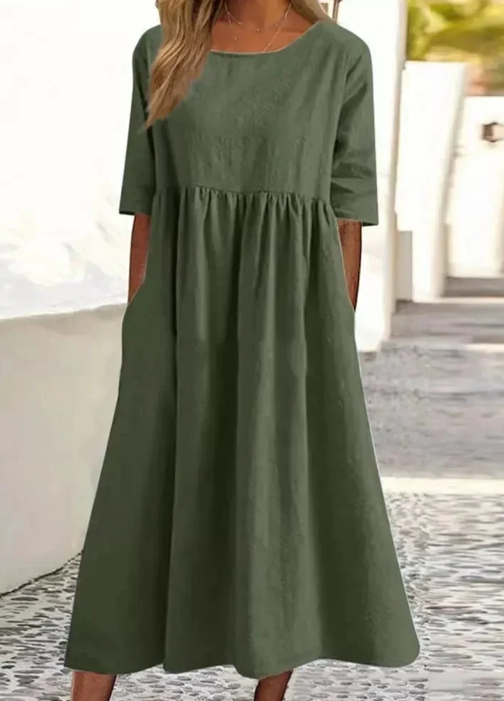 Lässiges lockeres Sommerkleid