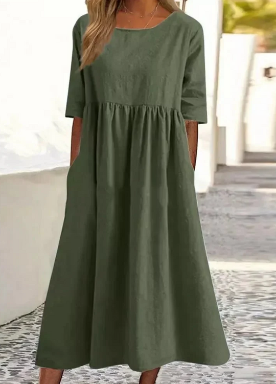 Lässiges lockeres Sommerkleid