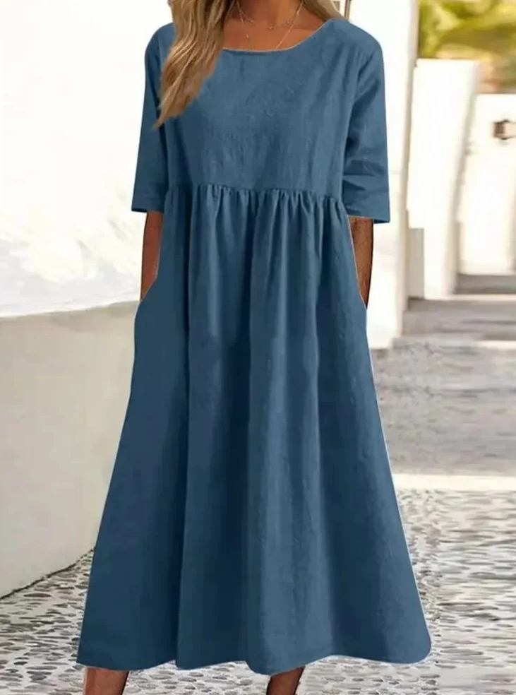 Lässiges lockeres Sommerkleid