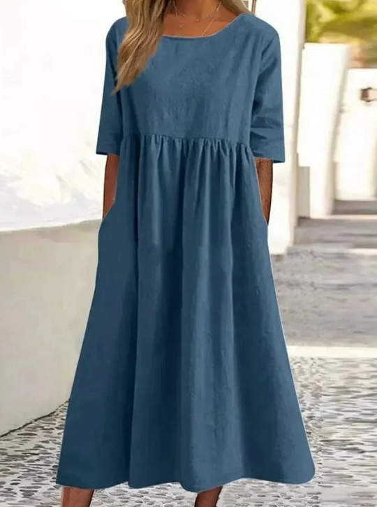 Lässiges lockeres Sommerkleid