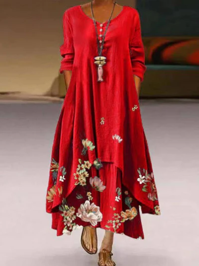 elegante maxi-kleid für sommerliche Tage