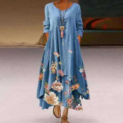 elegante maxi-kleid für sommerliche Tage