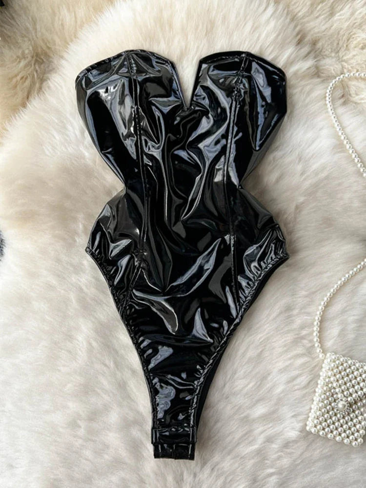 Heidi-Mode | Latex Bodystocking Ohne Träger