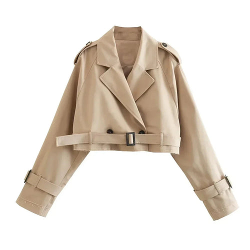 Heidi-Mode | Cropped Trenchcoat für Damen für Jeden Anlass