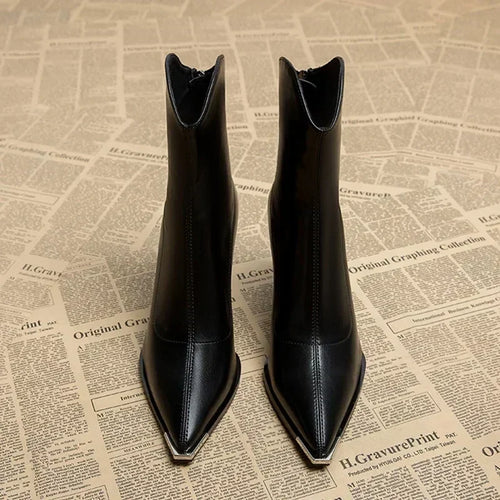 Heidi-Mode | Stiefel mit Hohem Absatz und Reißverschluss