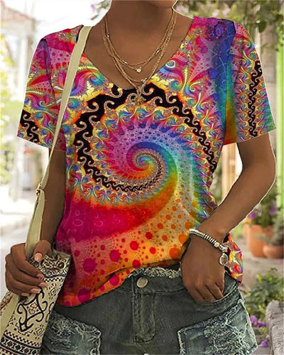 Heidi-Mode | Buntes Sommer T-shirt