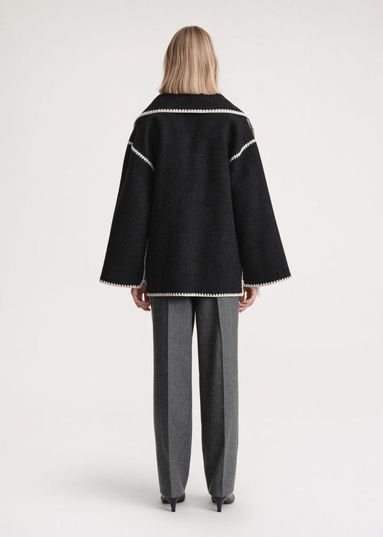 Luxe Jacke mit Schal