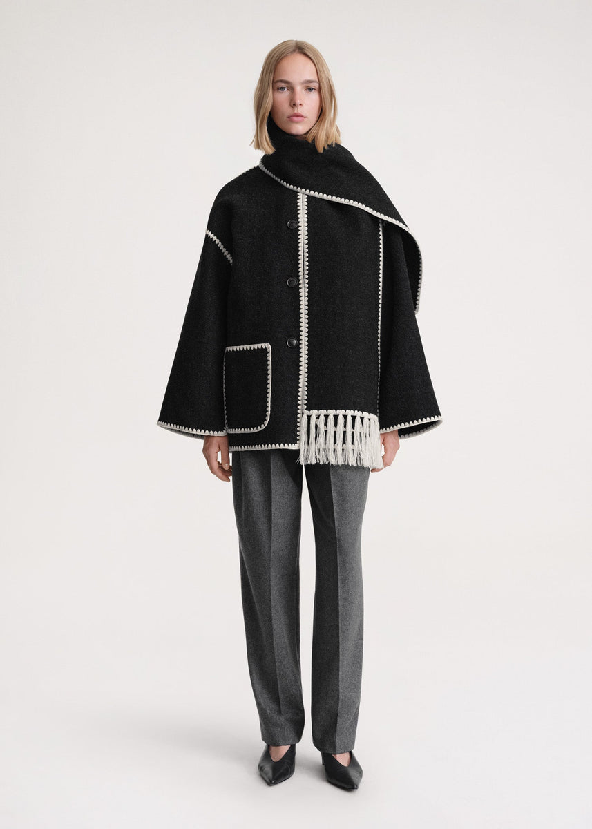 Luxe Jacke mit Schal