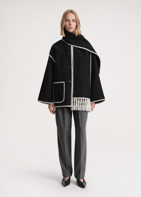 Luxe Jacke mit Schal
