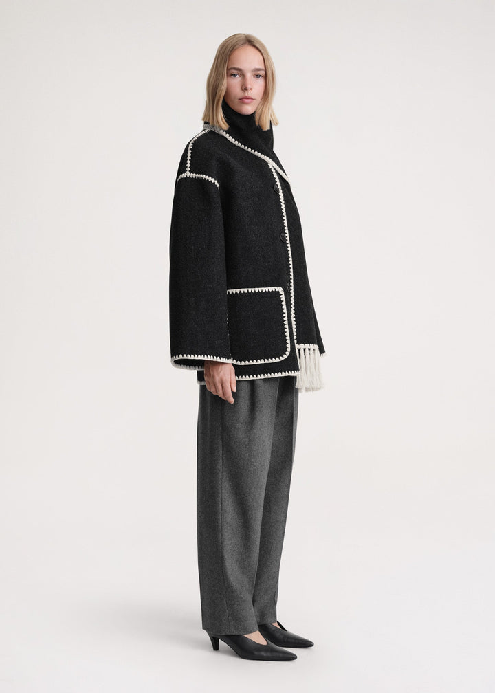 Luxe Jacke mit Schal
