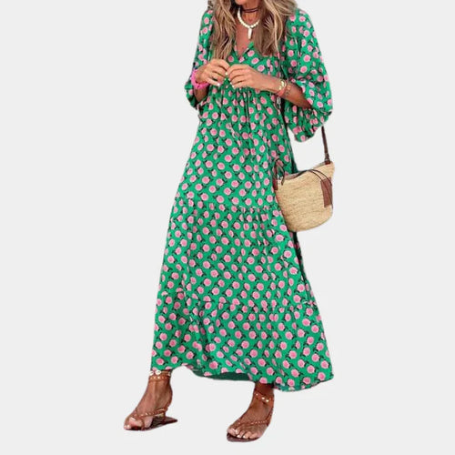 und bequemes langes damen kleid