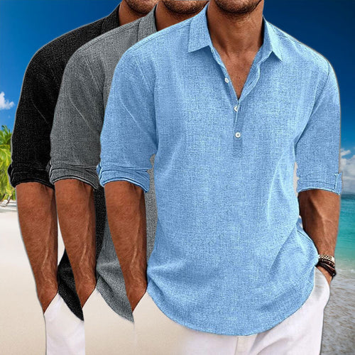 Heidi-Mode | Lässige Leinen Langarmshirt