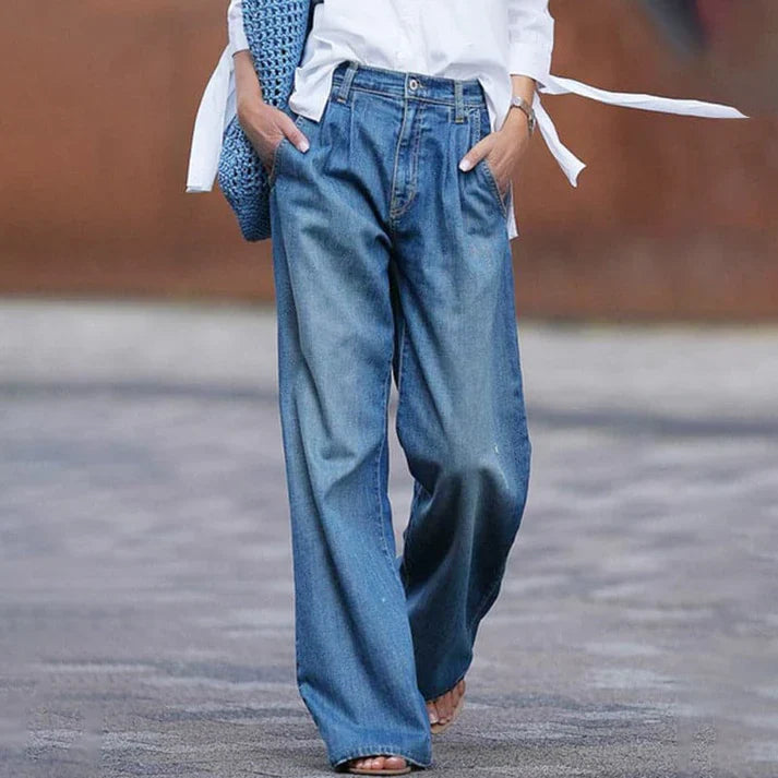 Heidi-Mode | Weit Bein Jeans Modischer Sommer Denim