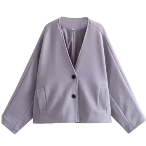 Heidi-Mode | V-Ausschnitt Blusenjacke