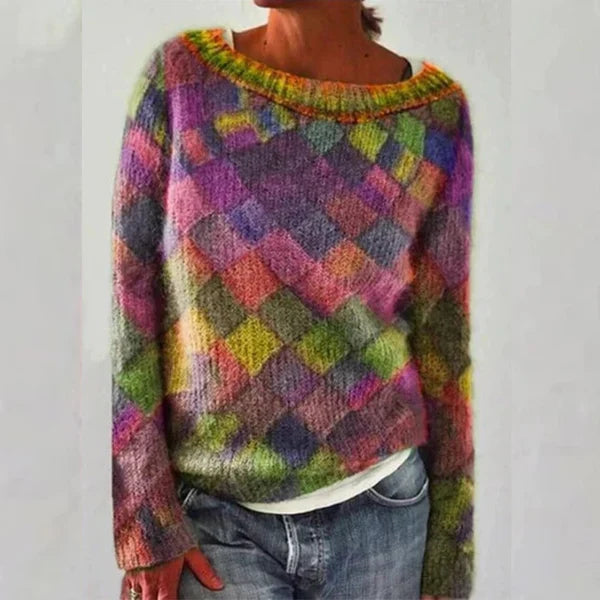 Heidi-Mode | Sweater Anna Stylischer Strickpullover, Gemütlich und Elegant