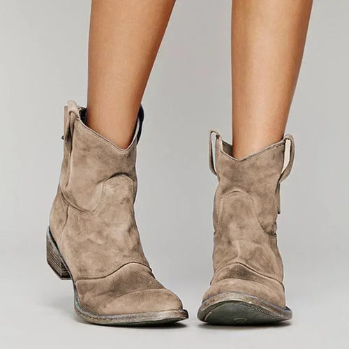 Heidi-Mode | Vintage Cowboy-Ankle-Stiefel