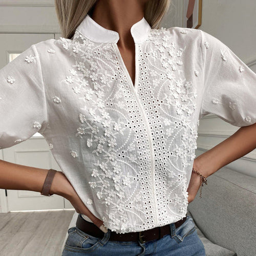 Heidi-Mode | Klassische Weiße Bluse für Damen