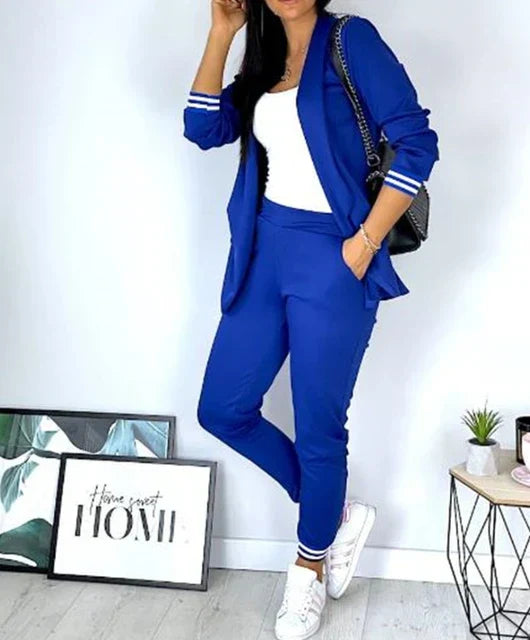 Heidi-Mode | Damen Doppelreiher Blazer Hosenanzug