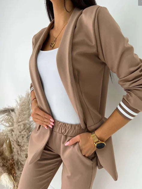 Heidi-Mode | Damen Doppelreiher Blazer Hosenanzug