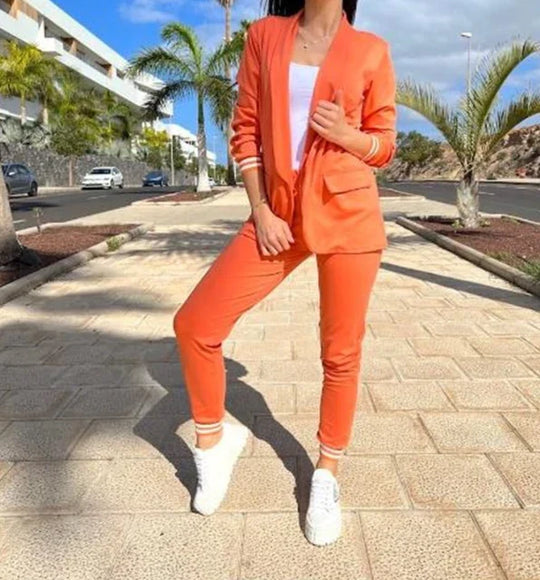Heidi-Mode | Damen Doppelreiher Blazer Hosenanzug