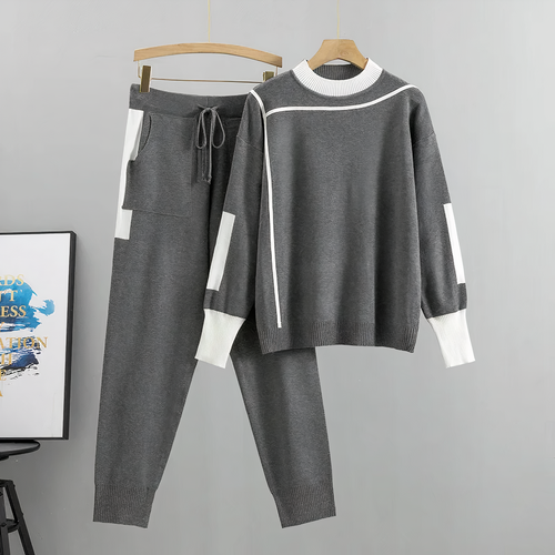 Heidi-Mode | Farbblock Trainingsanzug Set S