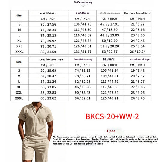 Heidi Mode | Kurzärmliges Poloshirt und Shorts Strandanzug