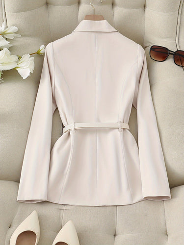 Heidi-Mode | Blazer mit Knopfleiste vorne, eleganter Langarm Slim Fit Blazer für Frühling und Herbst, Damenbekleidung