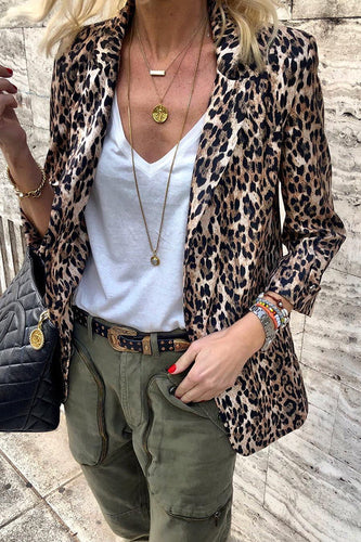 Heidi-Mode | All See Leopard Leichtgewicht Blazer