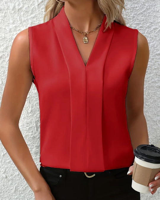 Heidi-Mode | Ärmelloses Tank-Top mit V-Ausschnitt für den Sommer