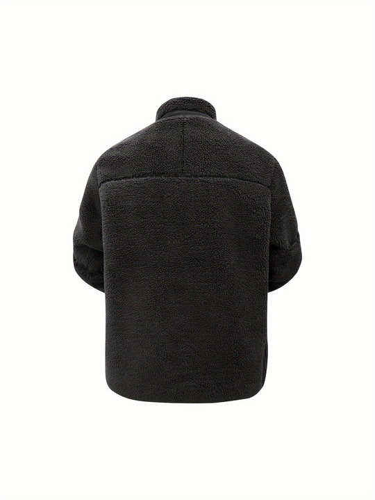 Heidi-Mode | Hoher Hals Winter Teddyjacke