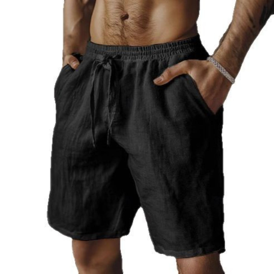 Heidi Mode | Herren-Schnürshorts aus Baumwolle